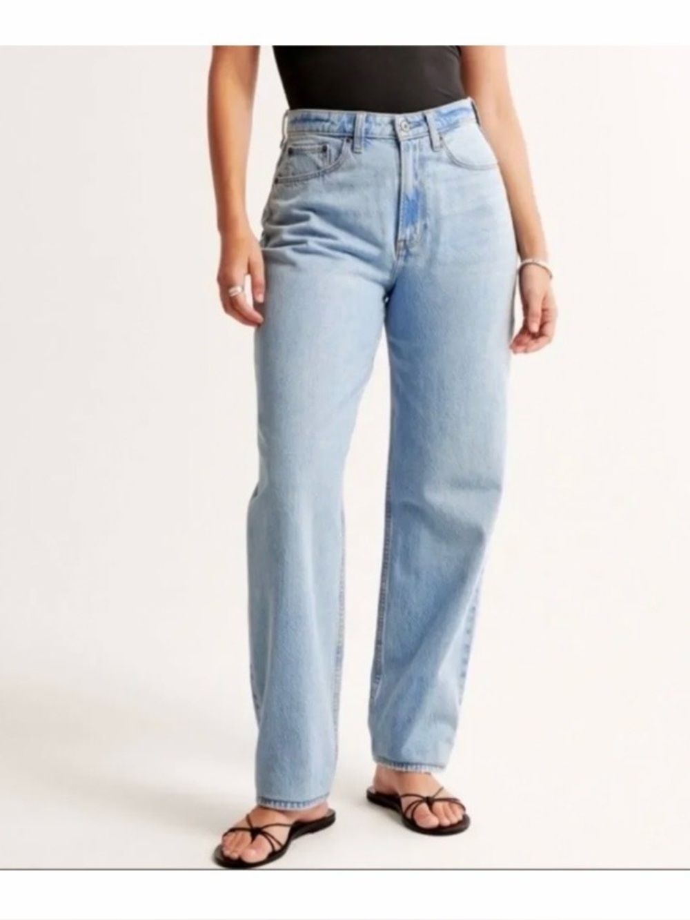 Abercrombie curve love the taper jean high rise